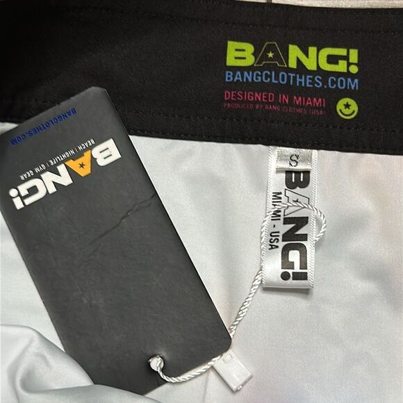 Bang Miami‎ 2.5” Graffiti Lined Multicolor Swim Trunks Board Shorts Size Small - Picture 8 of 13